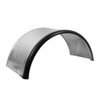 Dvigubas sparnas priekabai 15-16" DOMAR DK7115 rato arkai 880/400mm metalinis su guminiu kraštu