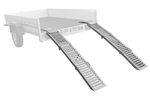 UNITRAILER ALR005 sulankstomos plieninės rampos priekaboms, 200 cm, 500 kg, 2 vnt. komplektas