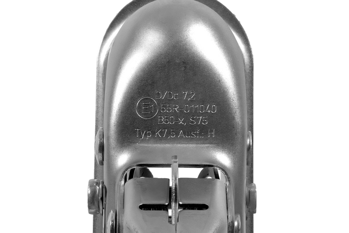 KNOTT K7.5-H+KZE7.5 rutulinis kablys 750 kg priekabai su V tipo vilkimo sija