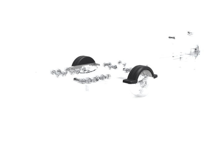 Valties priekabos sparnas 13" DOMAR D20422 rato arka 950/240mm