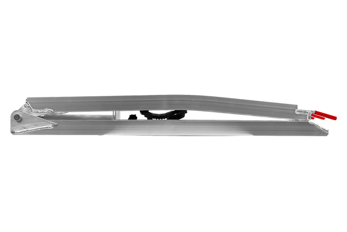 UNITRAILER ALR003 sulankstoma aliumininė rampa priekabai 221 cm 340 kg su diržu ir atrama