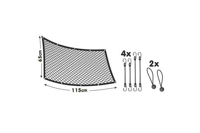Šunų pertvara LAMPA PET-2 tinklelio užtvara, tvirtinama prie priekinių sėdynių 115x65cm