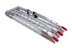 UNITRAILER ALR002 sulankstomos rampos, aliuminio rampos priekaboms, 221 cm, 680 kg, su diržu, 2 vnt. komplektas