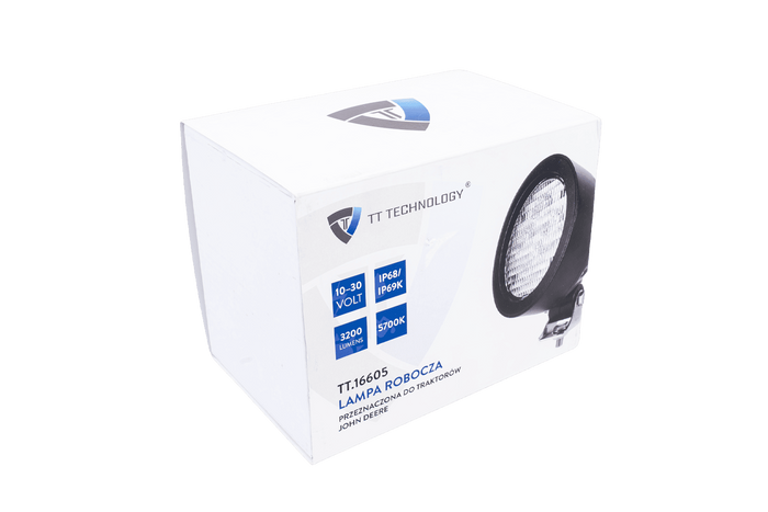 LED darbo žibinto reflektorius TT Technology TT.16605 4xLED 3200lm juodas, skirtas John Deere