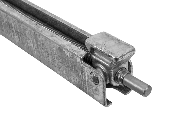 KNOTT 6X1197.007 ištraukiamas kampinis stabilizatorius priekabai 1100kg 498mm