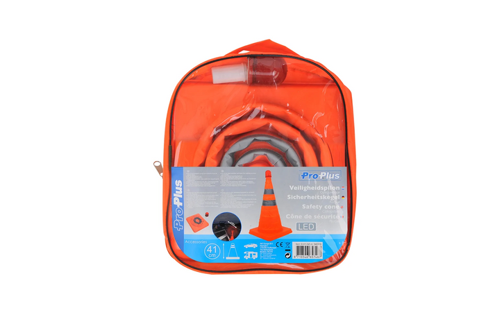 „ProPlus 540319“ LED eismo kūgis, sulankstomas įspėjamasis kūgis, 41 cm