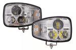 TT Technology TT.16610-L+TT.16610-P LED priekiniai žibintai, 3 funkcijos, 21xLED, 4450lm, kairė ir dešinė, skirti JCB/Cat/Manitou/Volvo/Terex