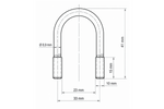 DROMET B tipo ovalus spaustukas M10 23×41mm