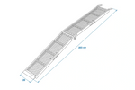 „ProPlus 390094“ sulankstomos plieninės rampos priekaboms, 203 cm, 680 kg, 2 vnt. rinkinys
