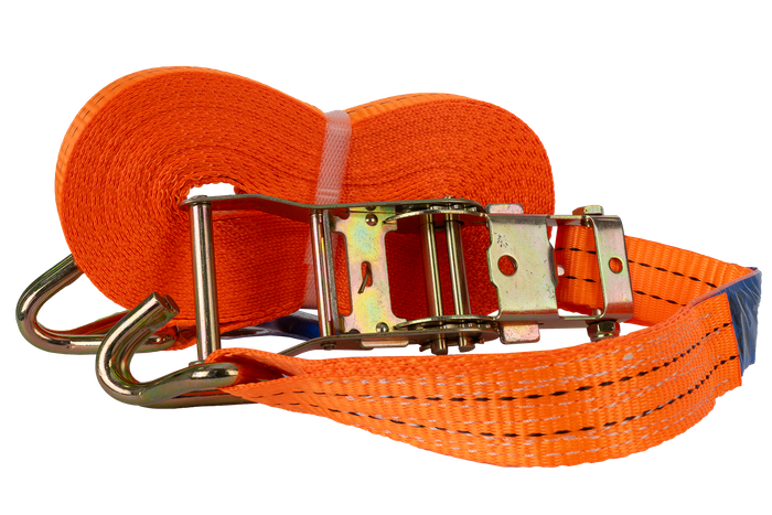 UNITRAILER 12m/35mm/2t oranžinis tvirtinimo diržas su įtempikliu